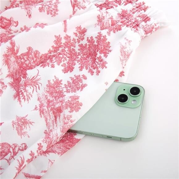 Renaissance Maxi Skirts for Women Red White - Picture 3 of 5